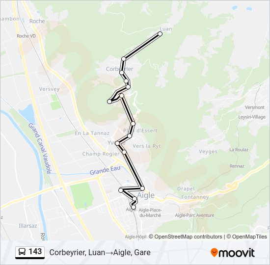 143 Bus Line Map