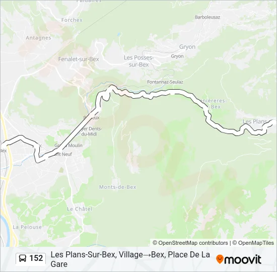 152 Bus Line Map