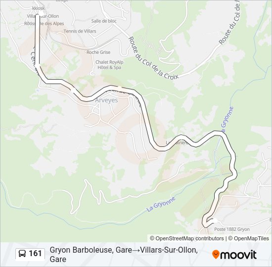161 Bus Line Map