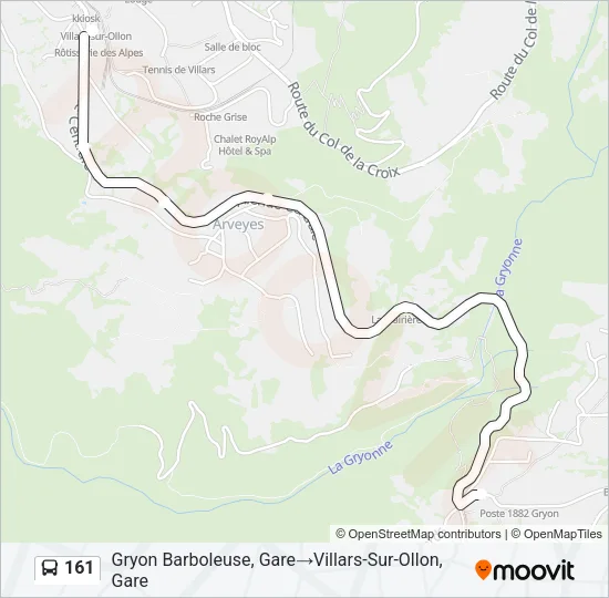 161 Bus Line Map