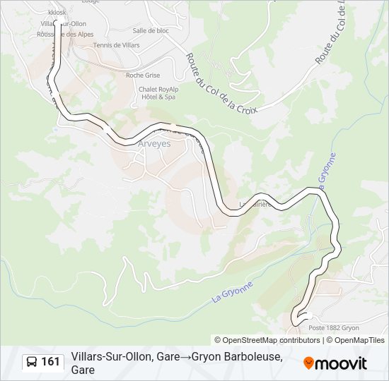161 Bus Line Map