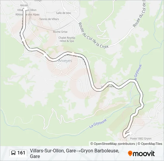 161 Bus Line Map