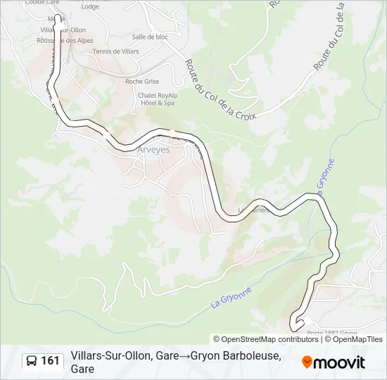 161 Bus Line Map