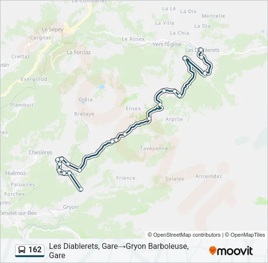 162 Bus Line Map