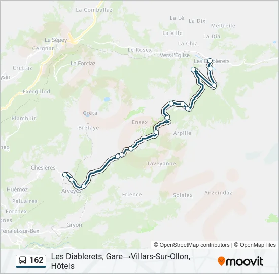 162 Bus Line Map
