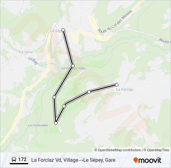 172 Bus Line Map