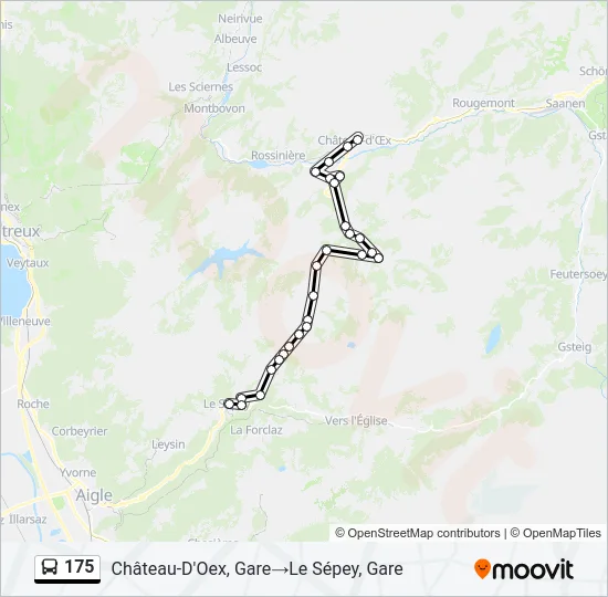 175 Bus Line Map