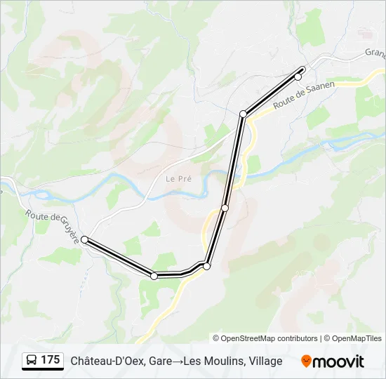 175 Bus Line Map