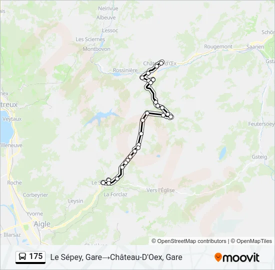 175 Bus Line Map