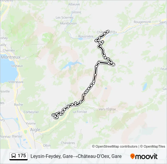 175 Bus Line Map