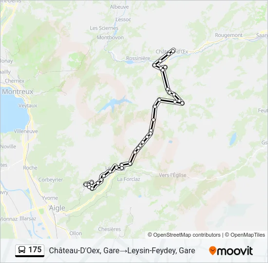 175 Bus Line Map