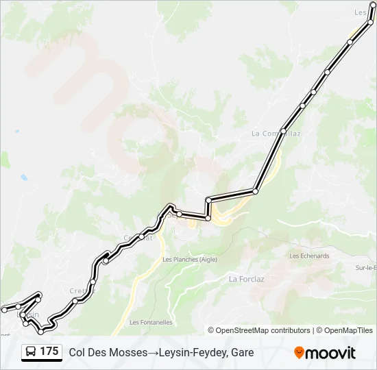 175 Bus Line Map