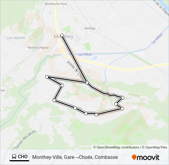 CHO bus Line Map
