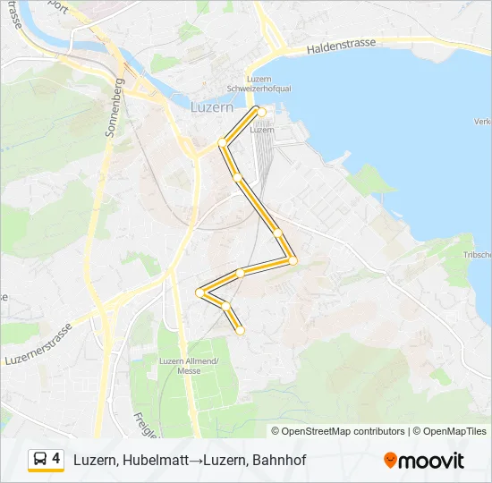 4 Bus Line Map