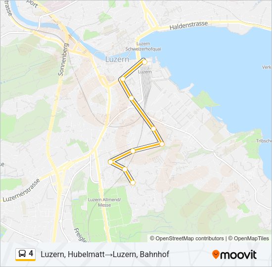 4 Bus Line Map