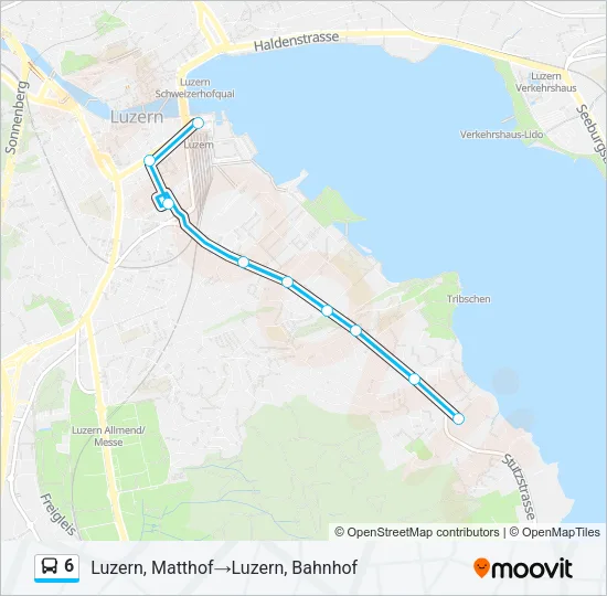 6 Bus Line Map