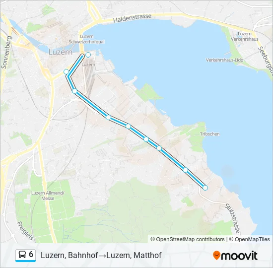 6 Bus Line Map