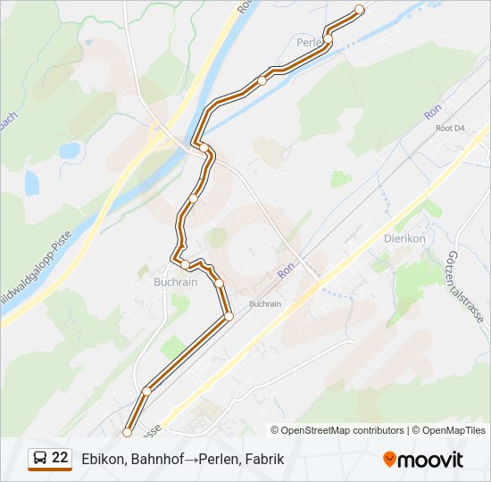 22 Bus Line Map