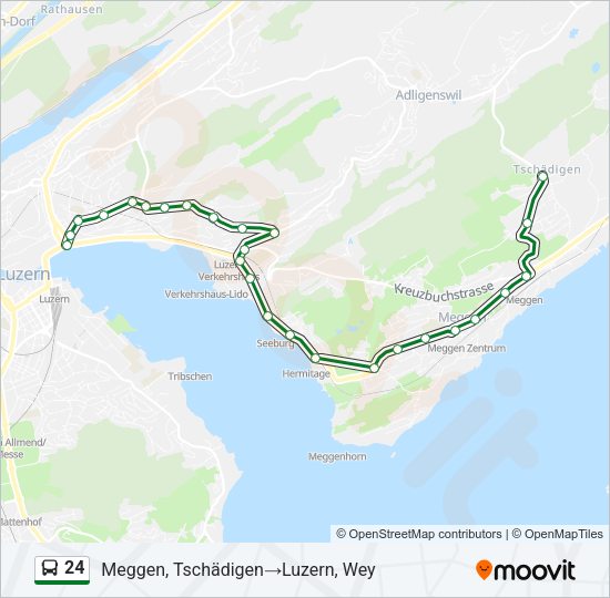 24 Bus Line Map