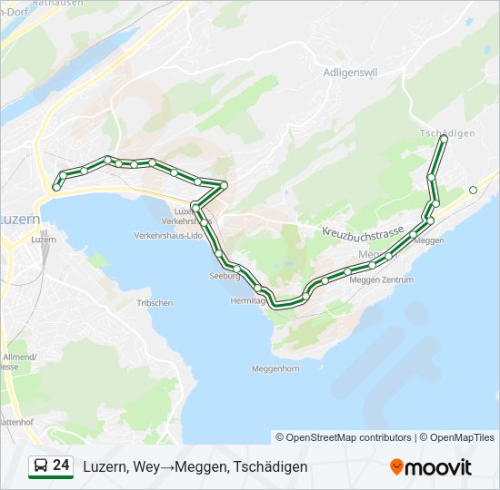 24 Bus Line Map