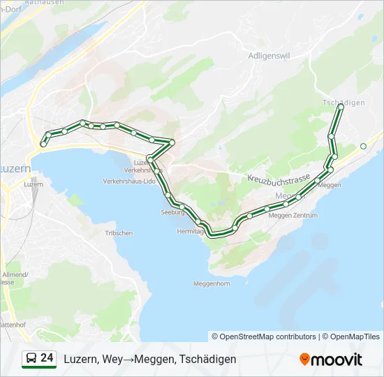 24 Bus Line Map