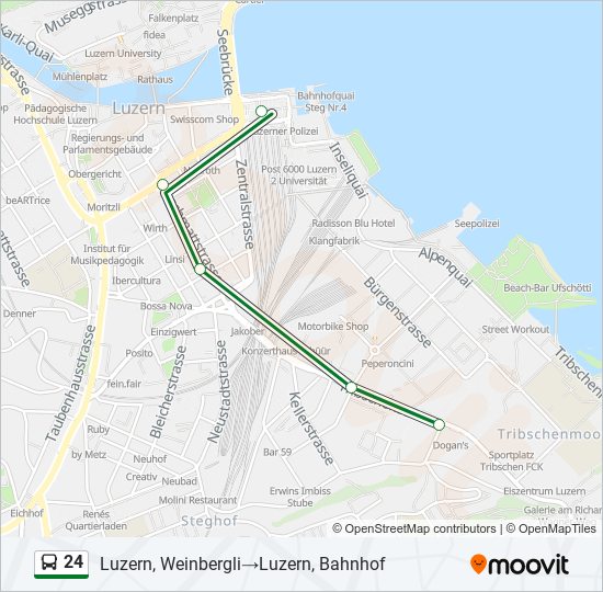 24 Bus Line Map