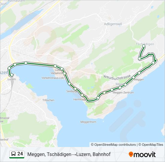 24 Bus Line Map