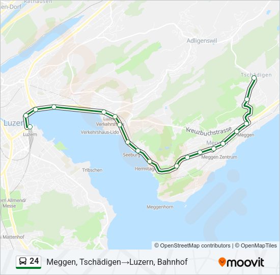 24 Bus Line Map