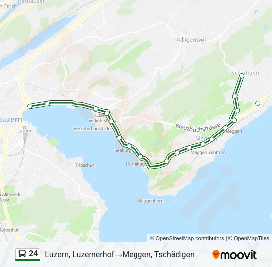 24 Bus Line Map