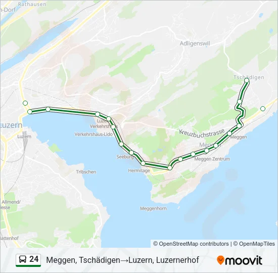 24 Bus Line Map