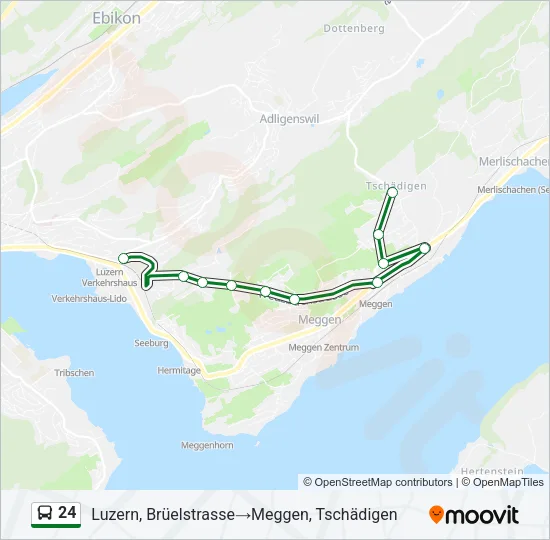 24 Bus Line Map
