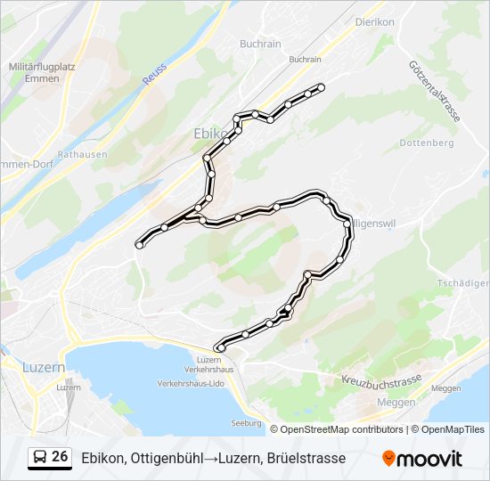 26 Bus Line Map