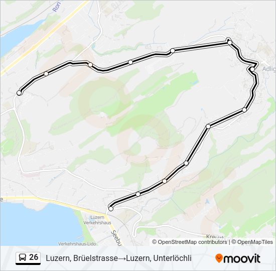 26 Bus Line Map