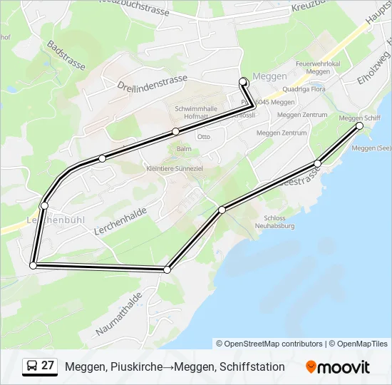 27 Bus Line Map