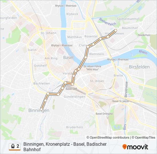 2 light rail Line Map