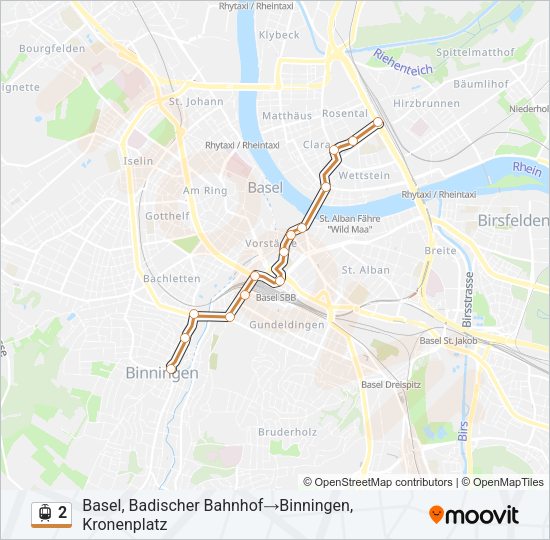 2 Light Rail Line Map