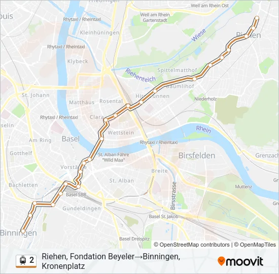2 Light Rail Line Map