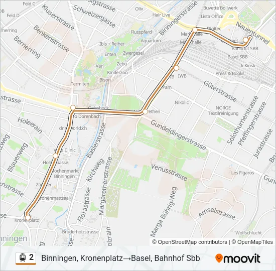 2 Light Rail Line Map