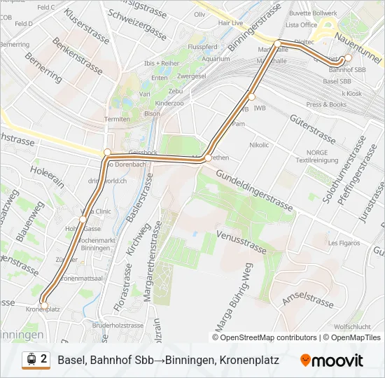 2 Light Rail Line Map
