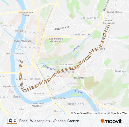 2 Light Rail Line Map
