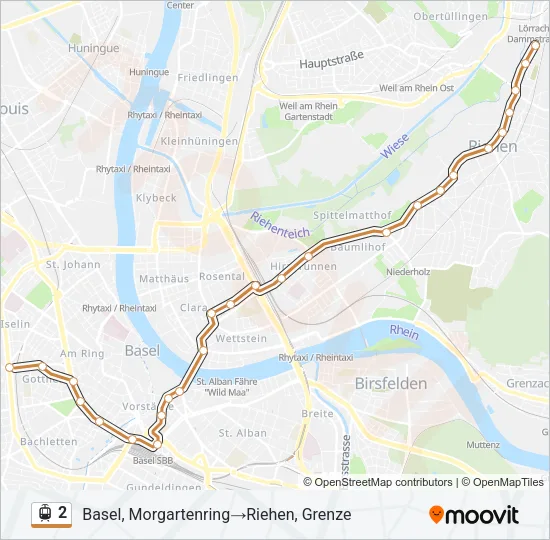 2 Light Rail Line Map