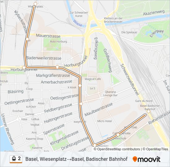 2 Light Rail Line Map