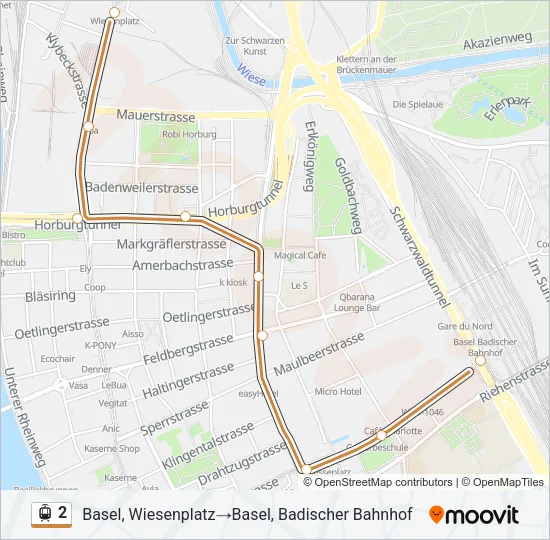 2 Light Rail Line Map