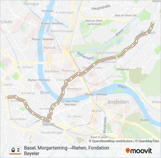 2 Light Rail Line Map
