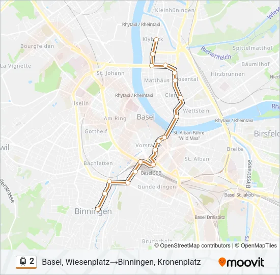 2 Light Rail Line Map