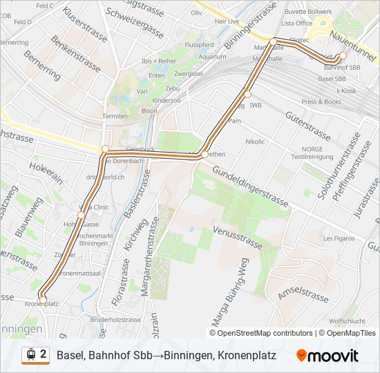 2 light rail Line Map