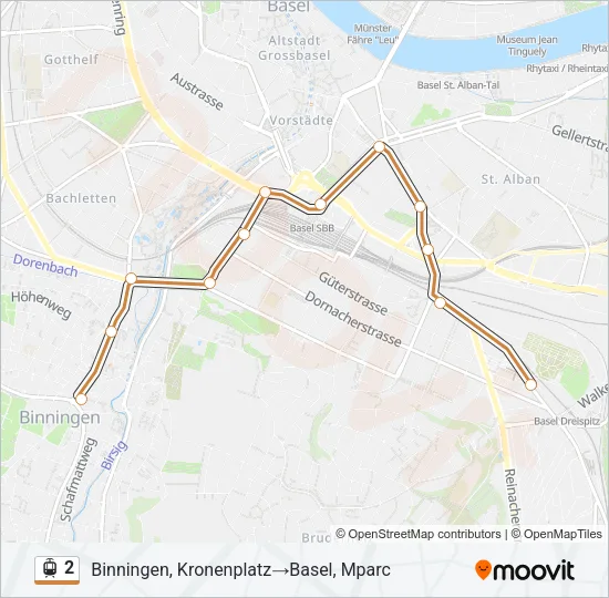 2 Light Rail Line Map