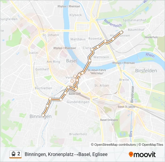2 Light Rail Line Map