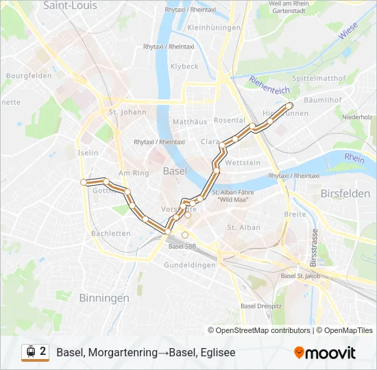 2 Light Rail Line Map
