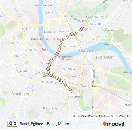 2 Light Rail Line Map